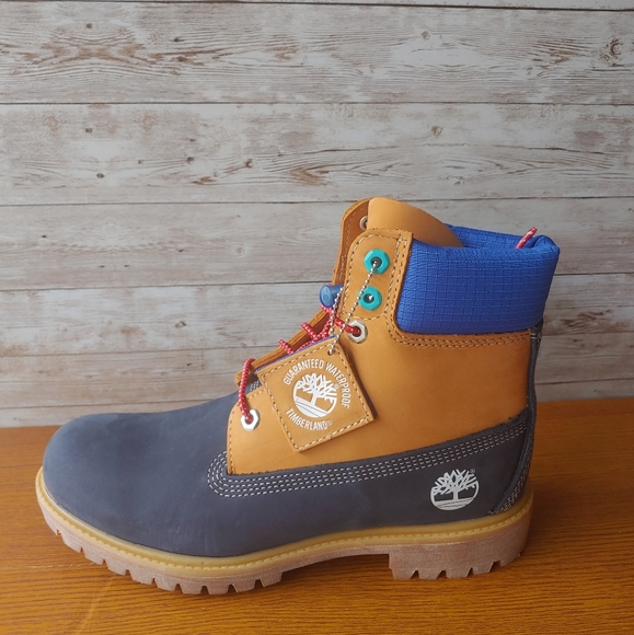 TIMBERLAND MEN’S PREMIUM WATERPROOF BOOT WHEAT NUB - Picture 6 of 8